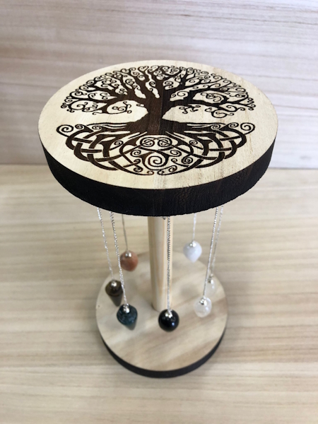 Expositor péndulos Árbol de la Vida paulonia